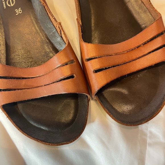 Made in SPAIN TAKEME Women's Brown Open-Toe Sandals high quality footwear - Picture 7 of 12